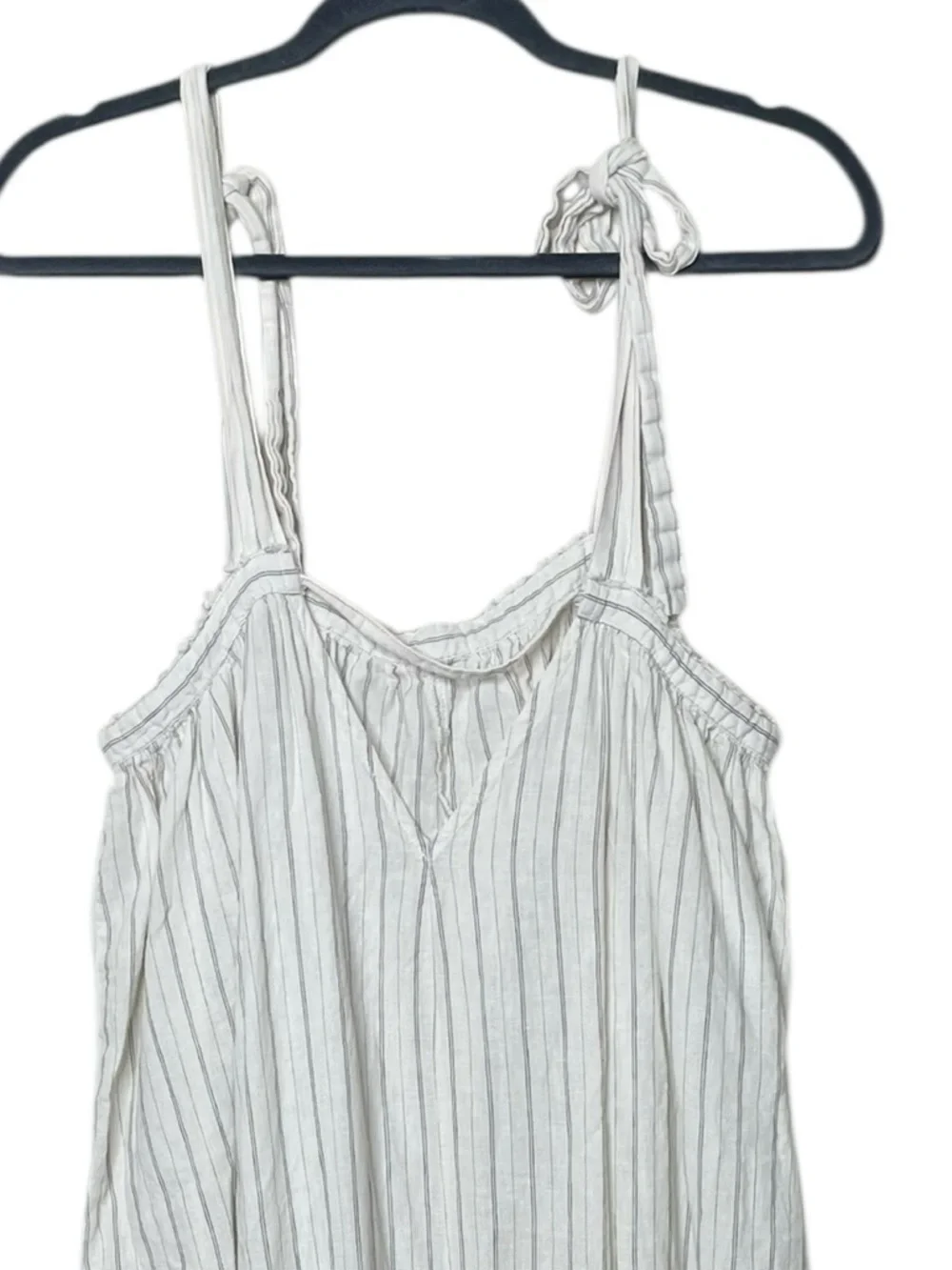 Free People Intimately Harem Stripe Linen Cotton Jumpsuit‎